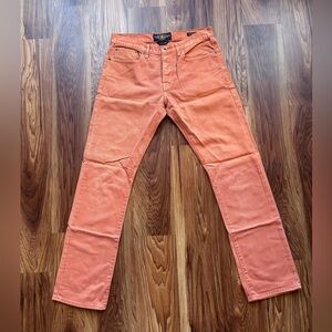 Vintage Lucky Brand 121 Heritage Coral Orange Straight Jeans 100% Cotton